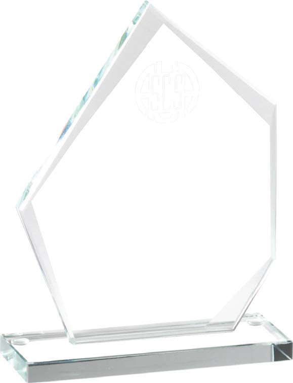 Clear Glass Polygon Award