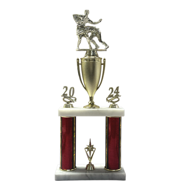 2 Post Trophy with Classic Cup Riser