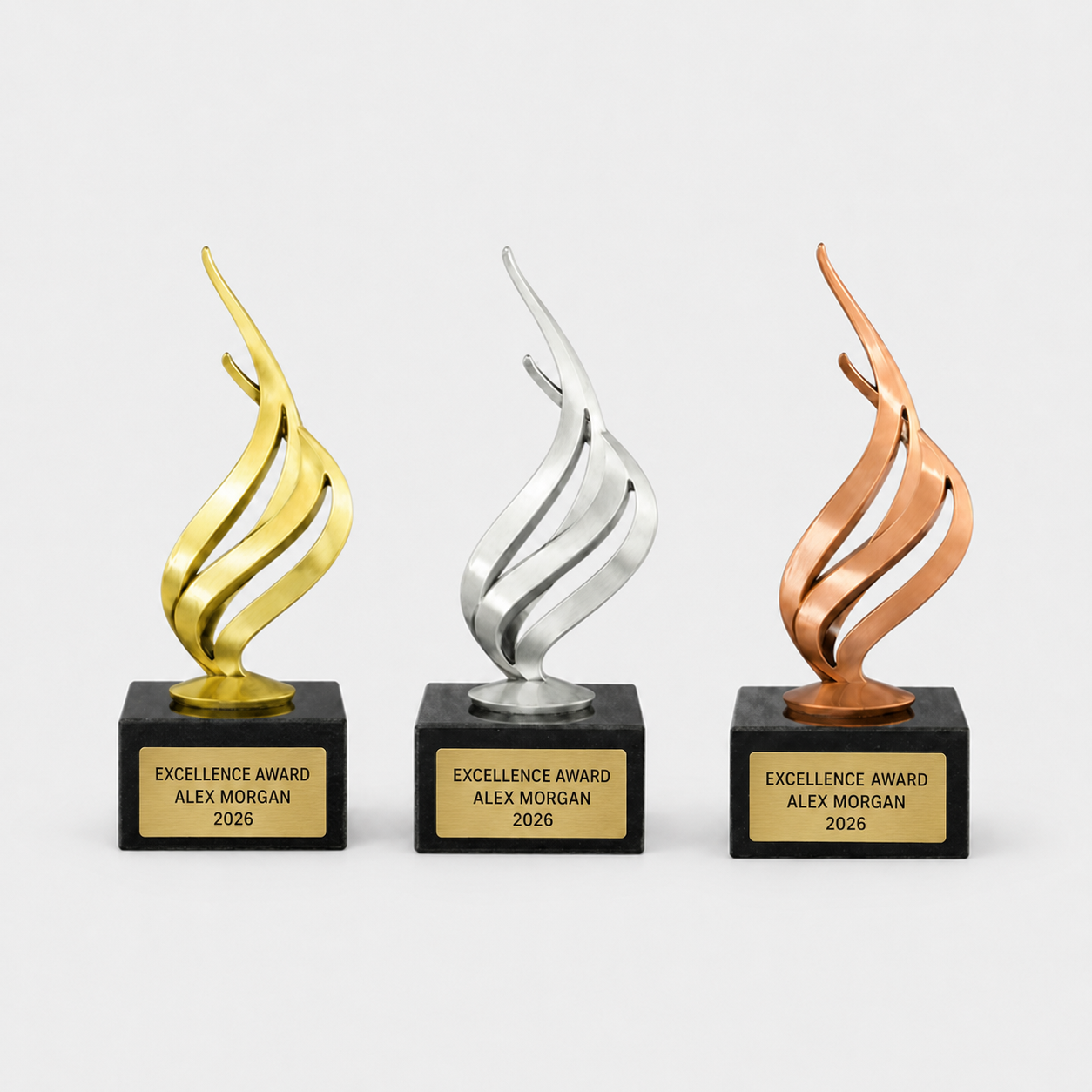 Achievement Flame Award on Marble Base