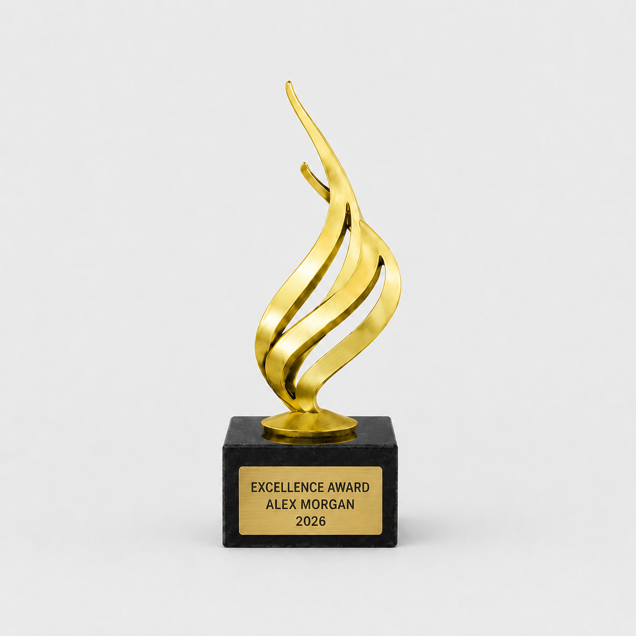 Achievement Flame Award on Marble Base