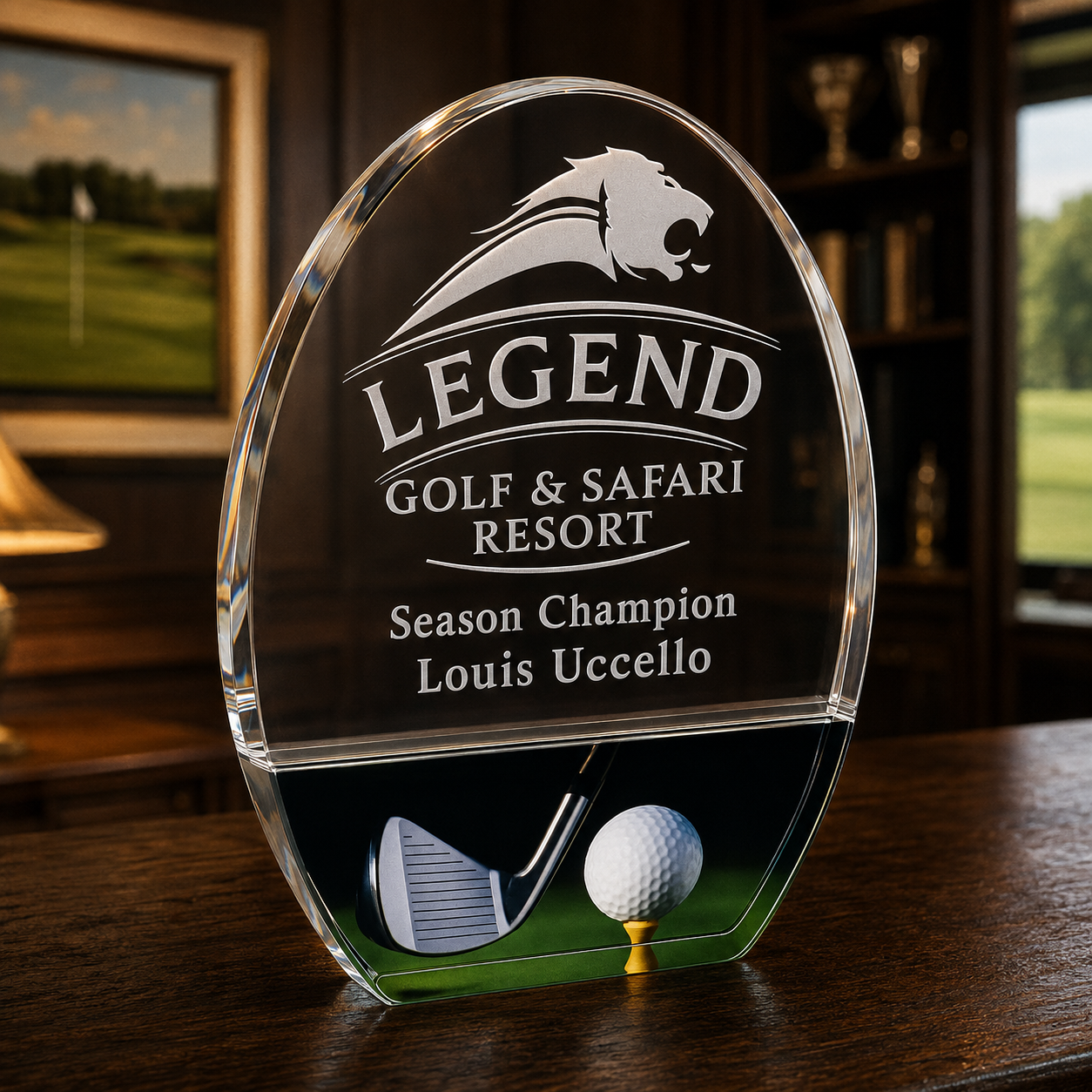 Golf Acrylic Award