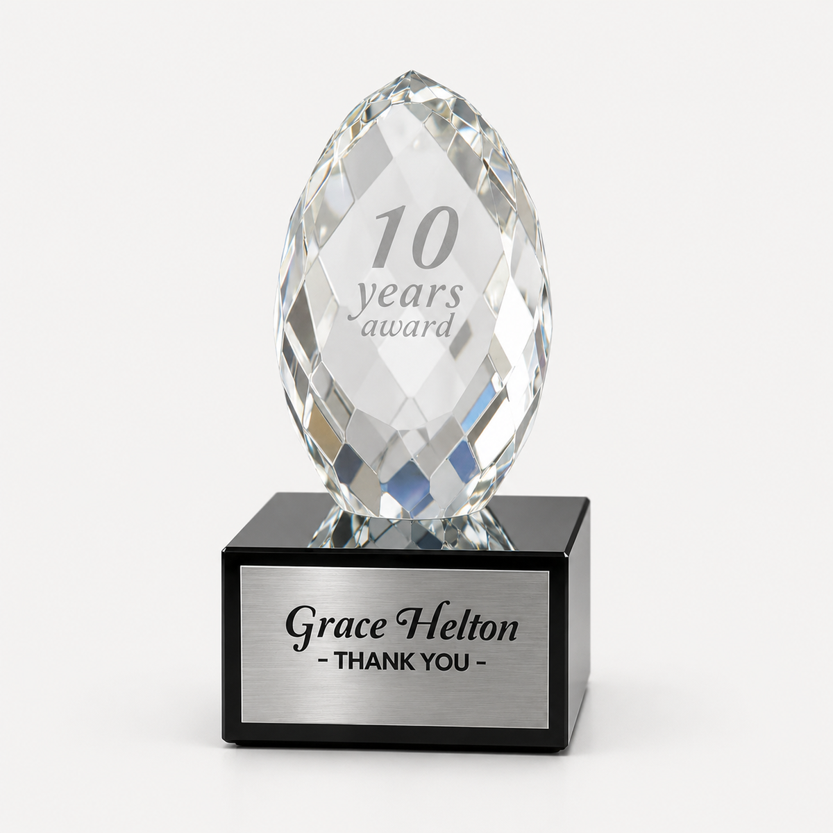 Miniature Faceted Crystal Egg Award