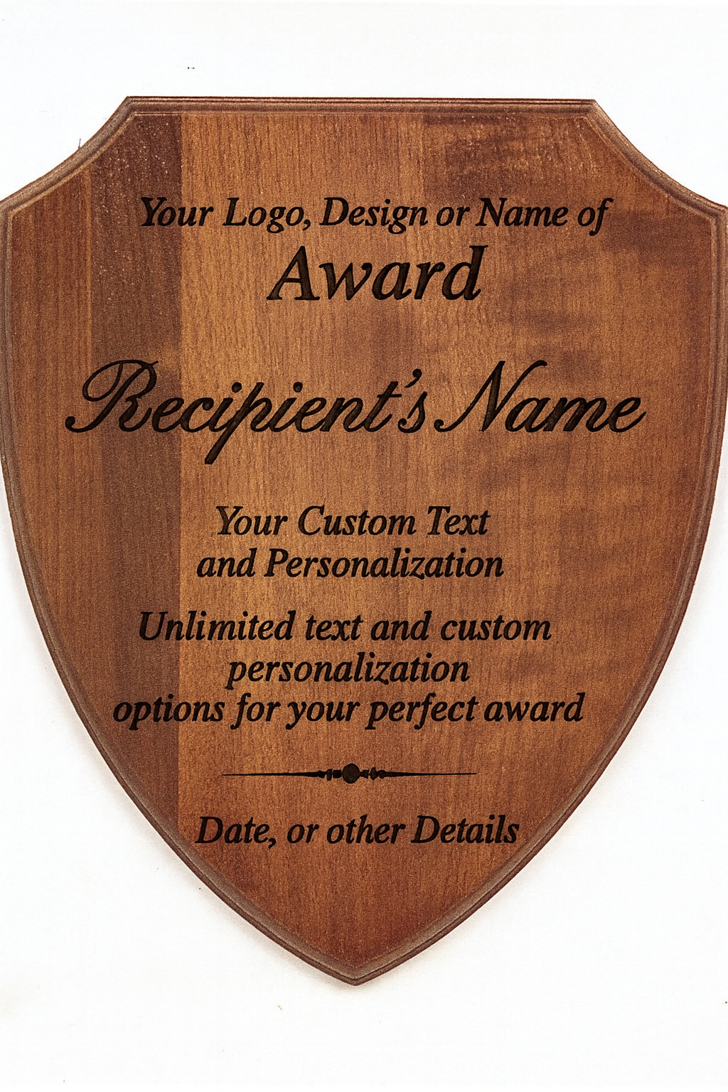Walnut Shield Plaque