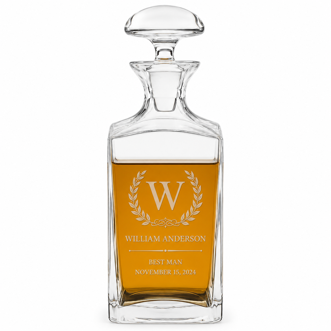 Andre Square European 34 Oz. Decanter