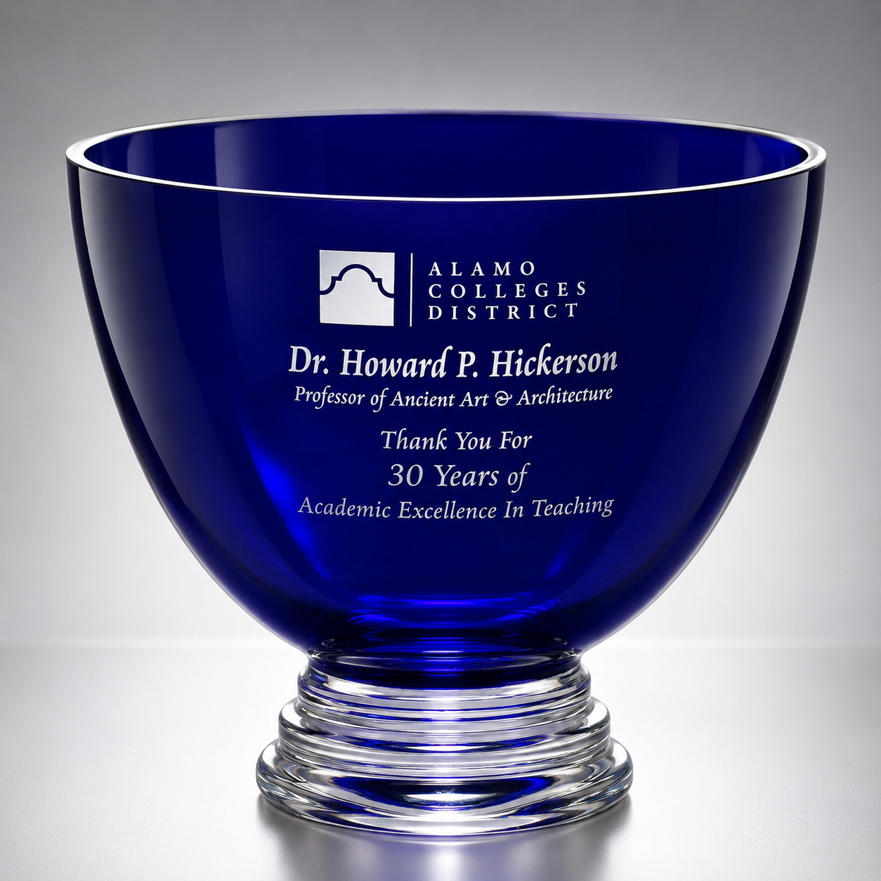 Cobalt Crystal Bowl