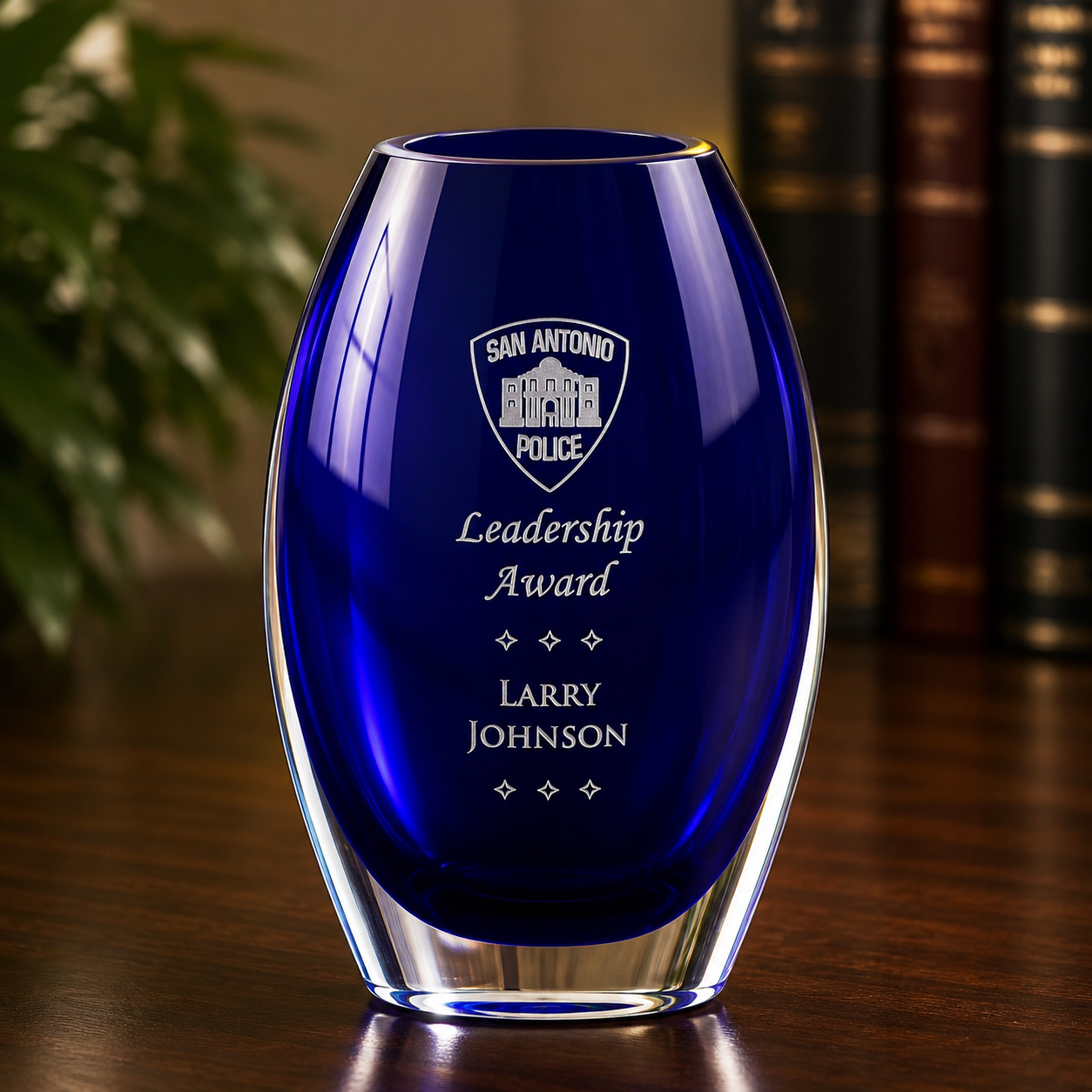 Cobalt Crystal Vase