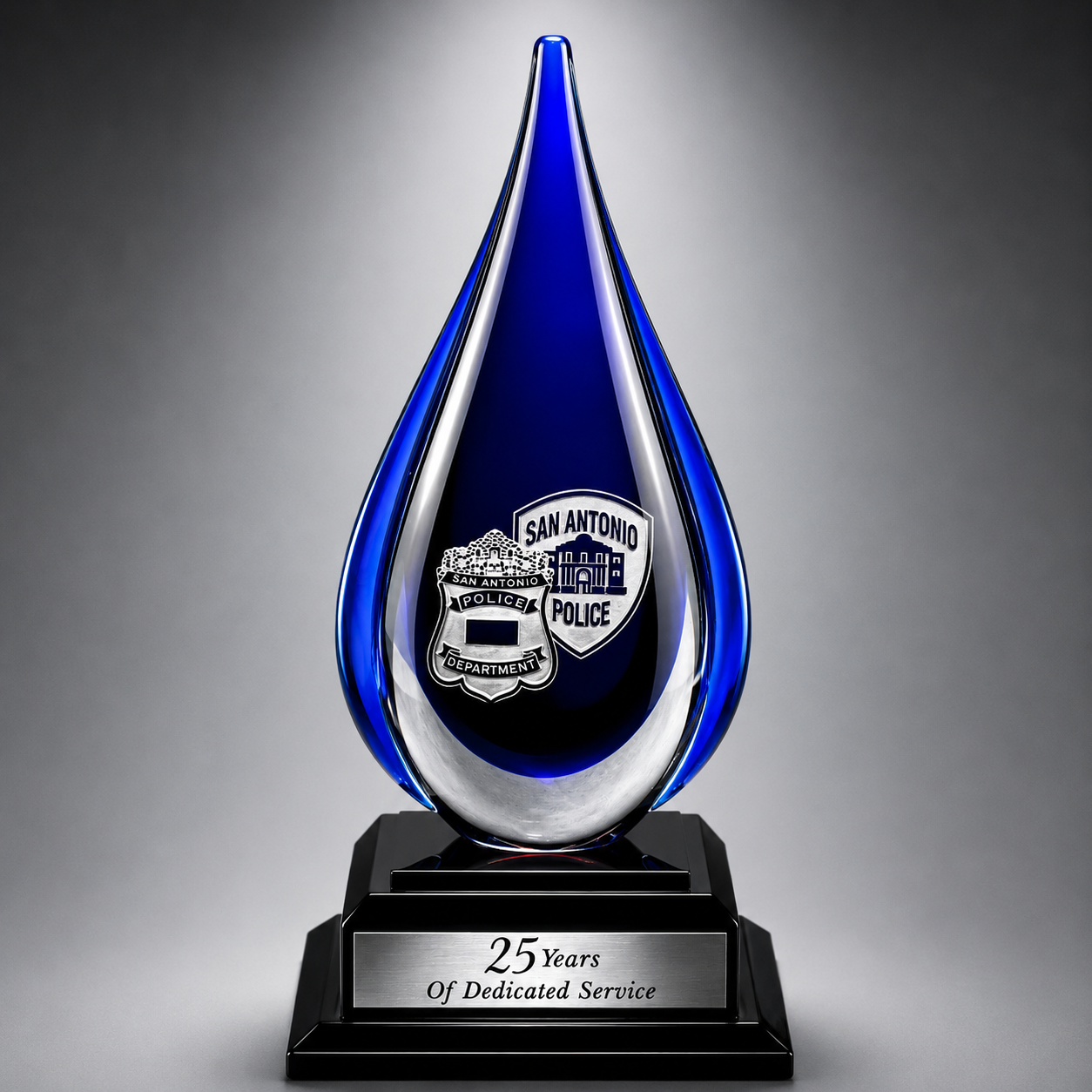 Blue Crystal Teardrop