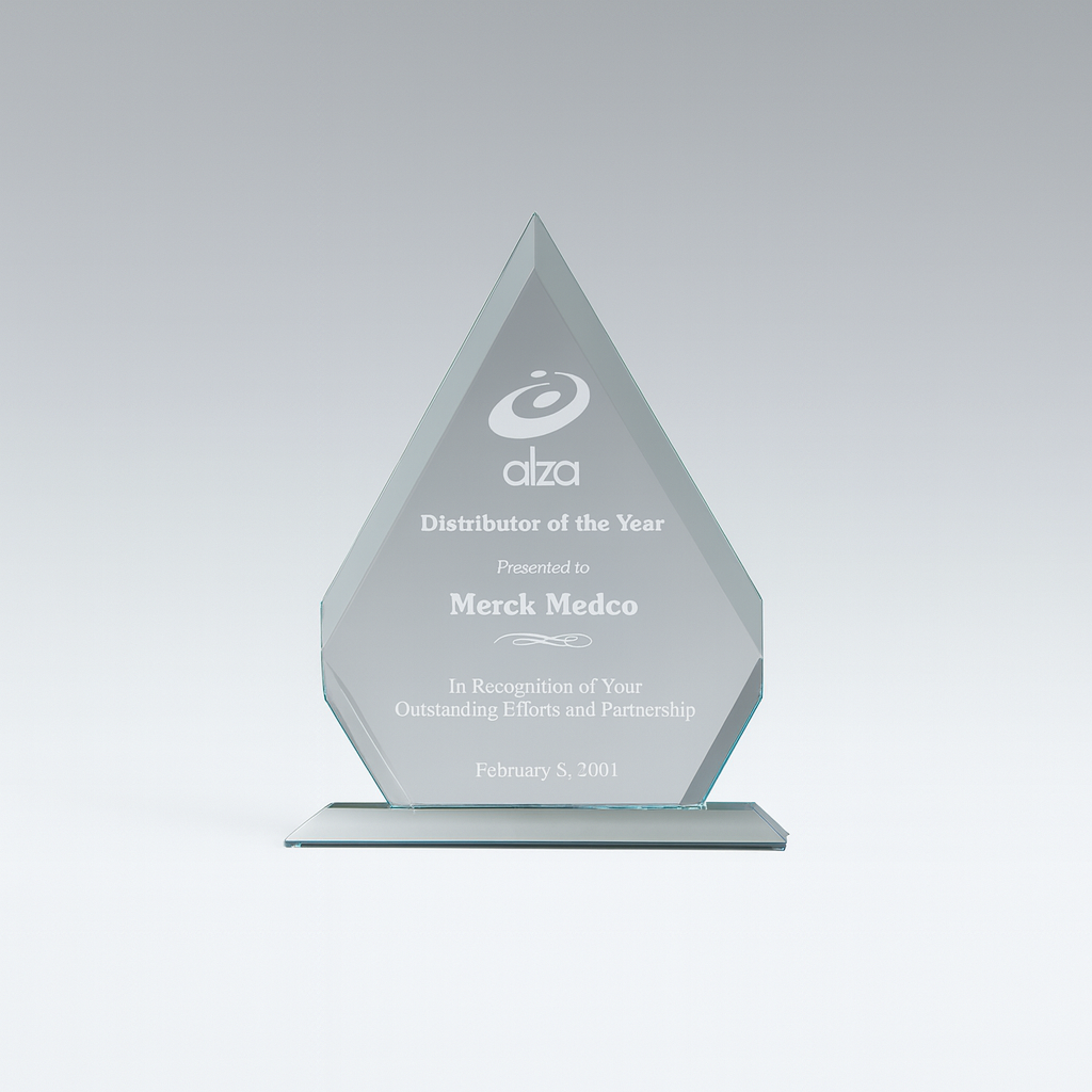 Arrow Series Acrylic Award on Acrylic Base.