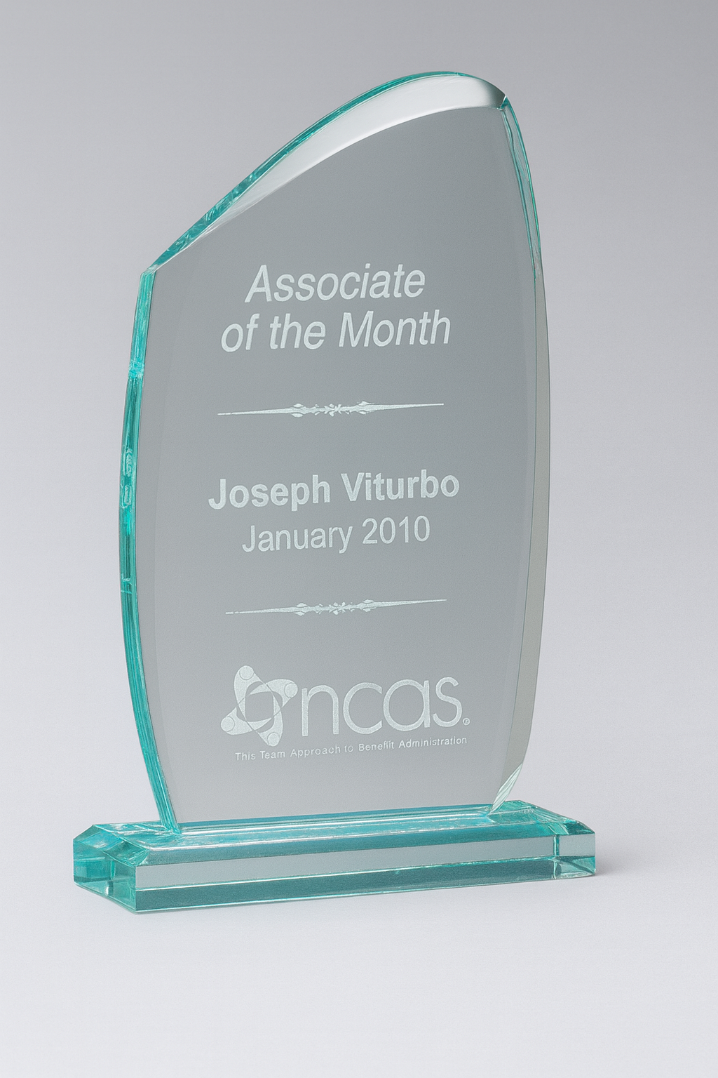 Tidal Series Jade Acrylic Award