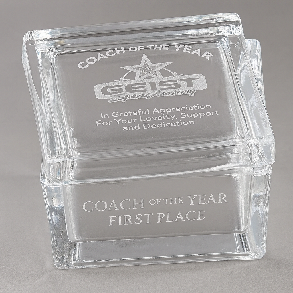 Glass Trinket Box Rectangle