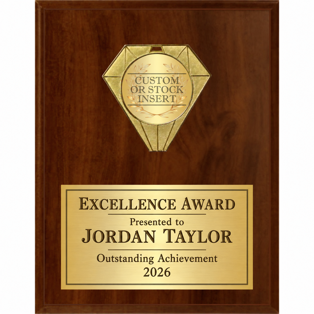 Jewel Plaque Series Vertical Plaque