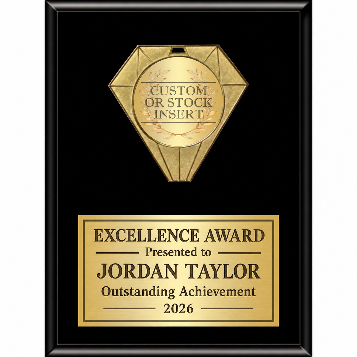 Jewel Plaque Series Vertical Plaque