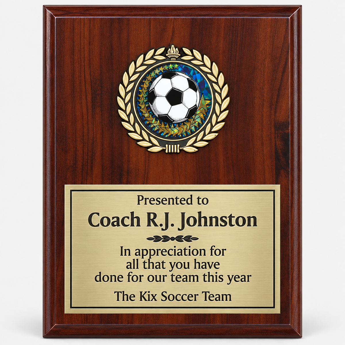 Wreath Medallion Plaque