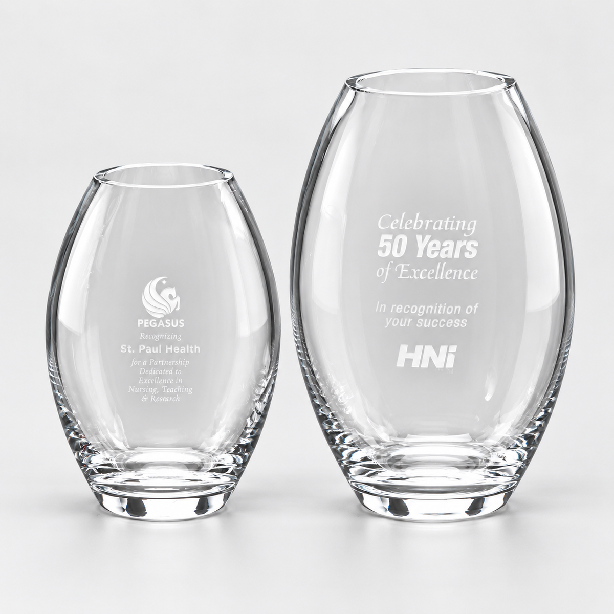 Clear Barrel Vase