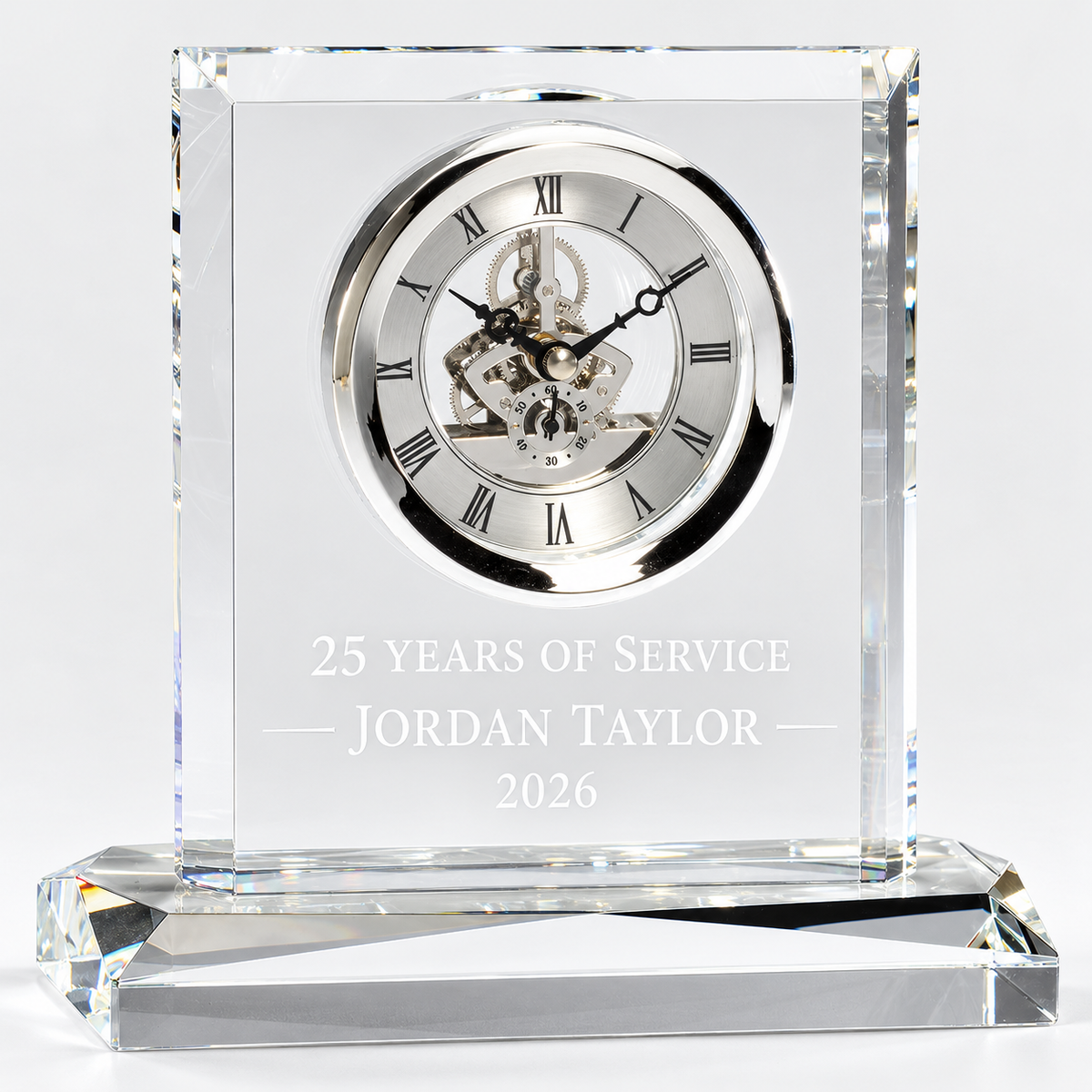 Corporate Crystal Clock