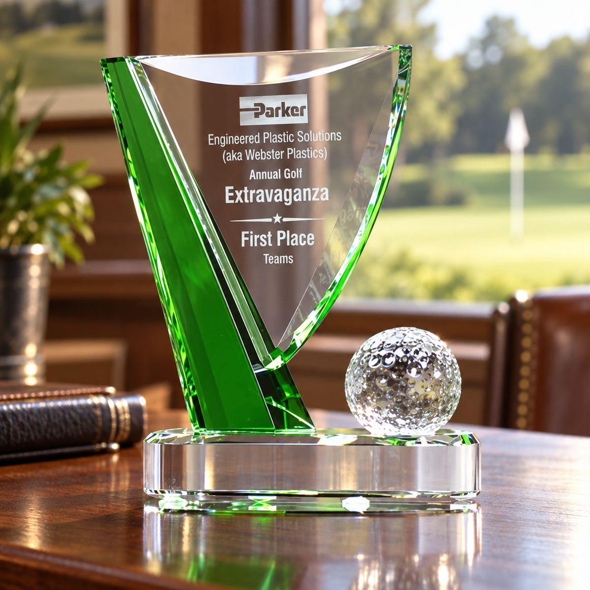 Crystal Golf Flag Award