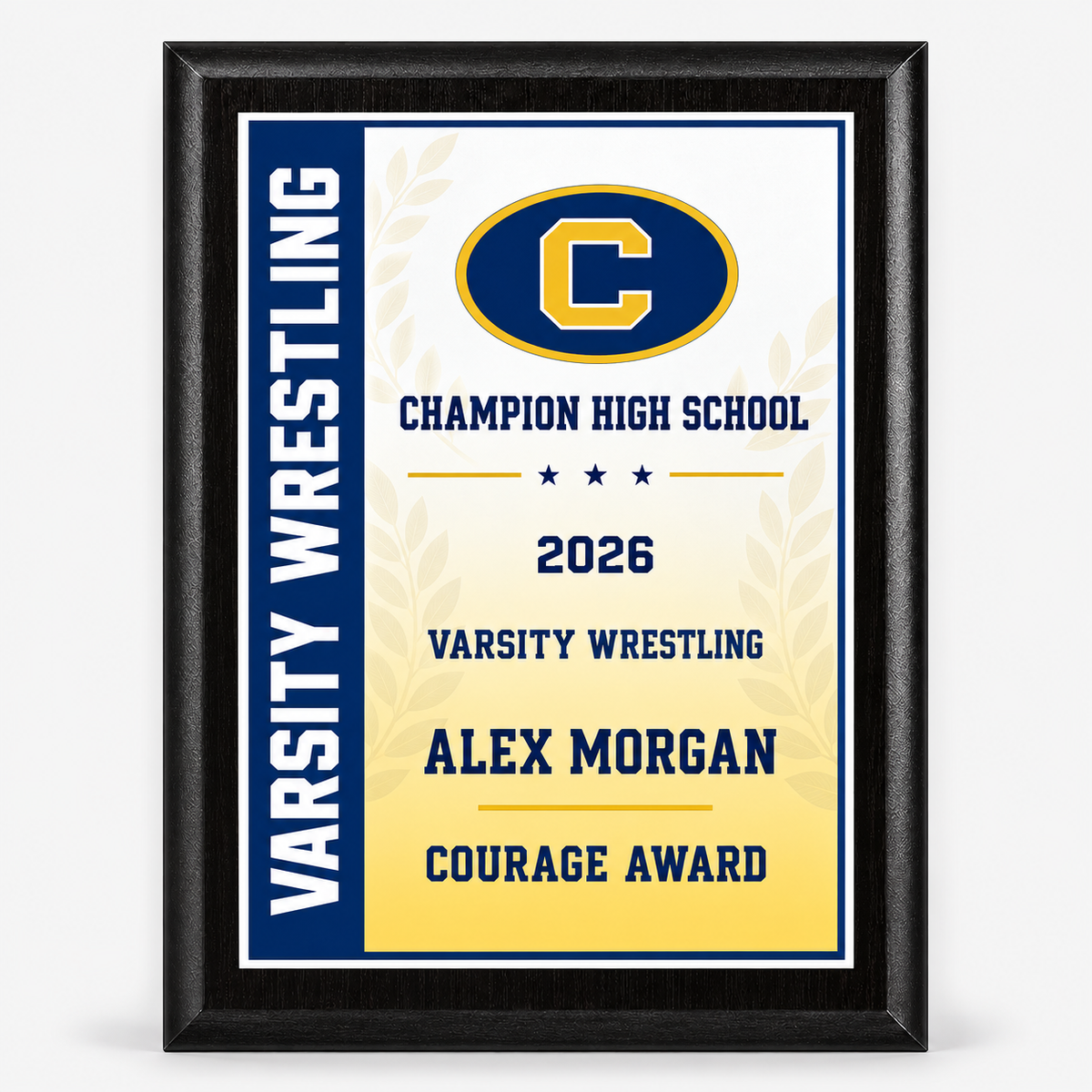 Varsity Plaque Series