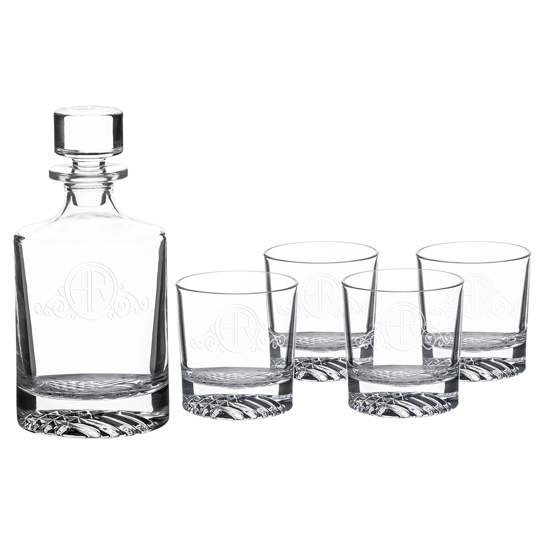 Polar Camel Decanter Set with Four Glasses and Gift Box