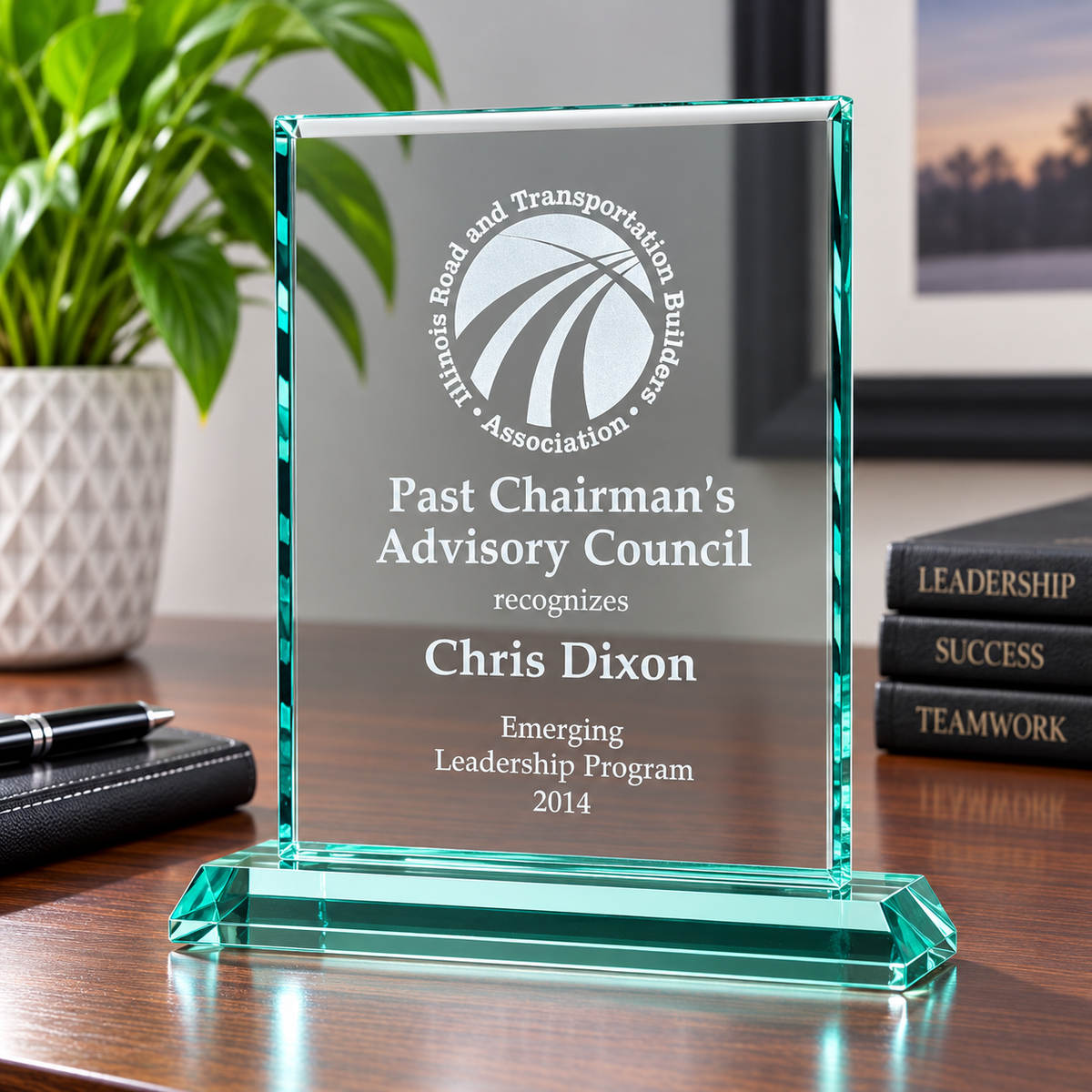 Premium Series Jade Glass Award, 5–7 Inches