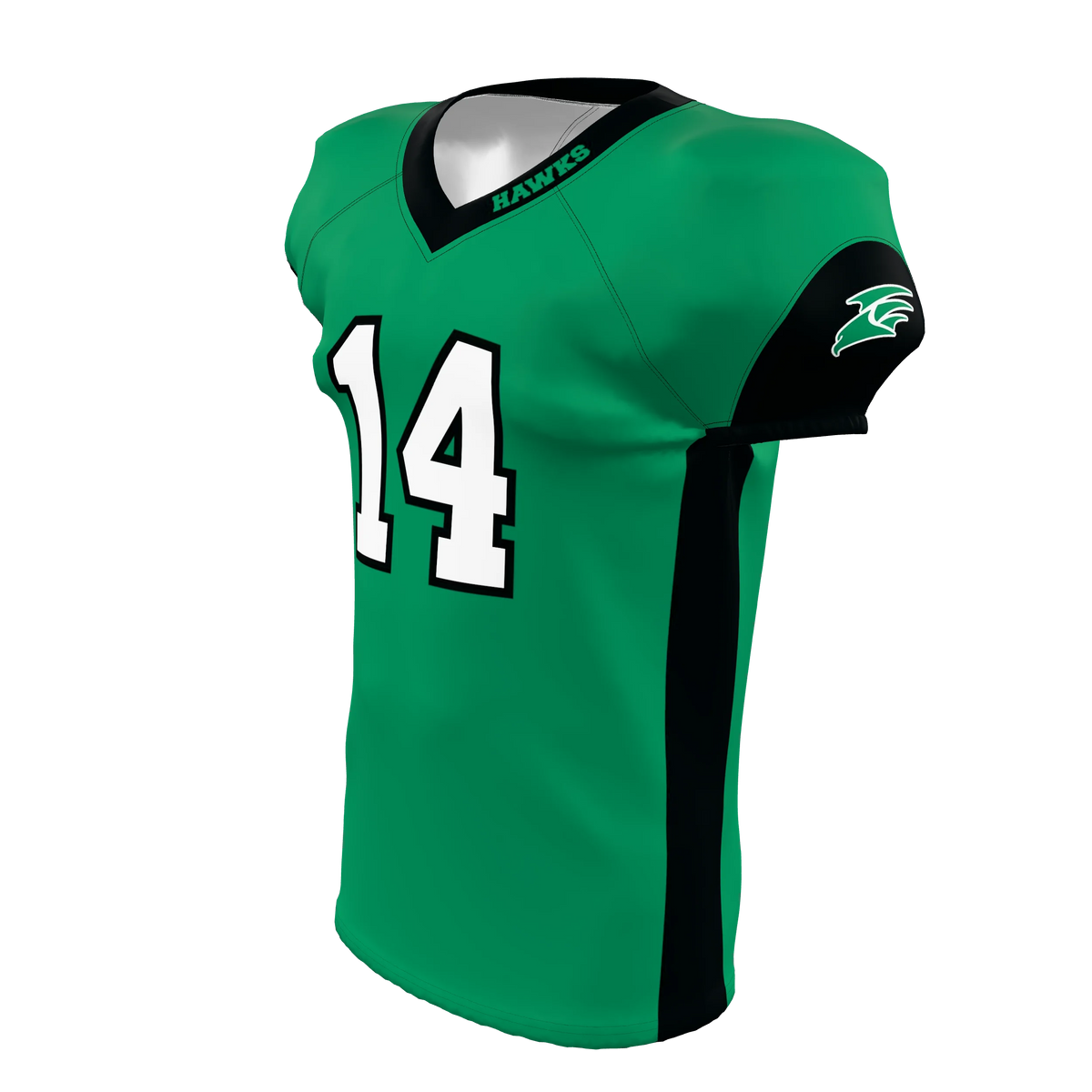 Custom Sublimated Men's & Youth V-Neck Football Jersey — supplier view 2