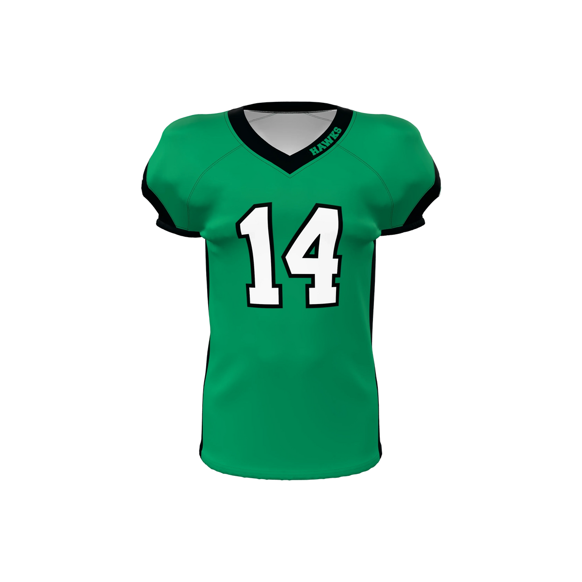 Custom Sublimated Men's & Youth V-Neck Football Jersey — supplier view 6