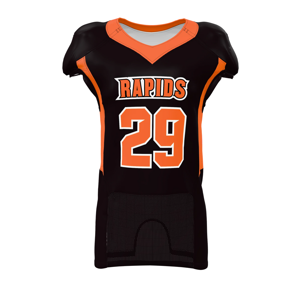 Custom Sublimated Men's & Youth Mesh-Insert Football Game Jersey — supplier view 1