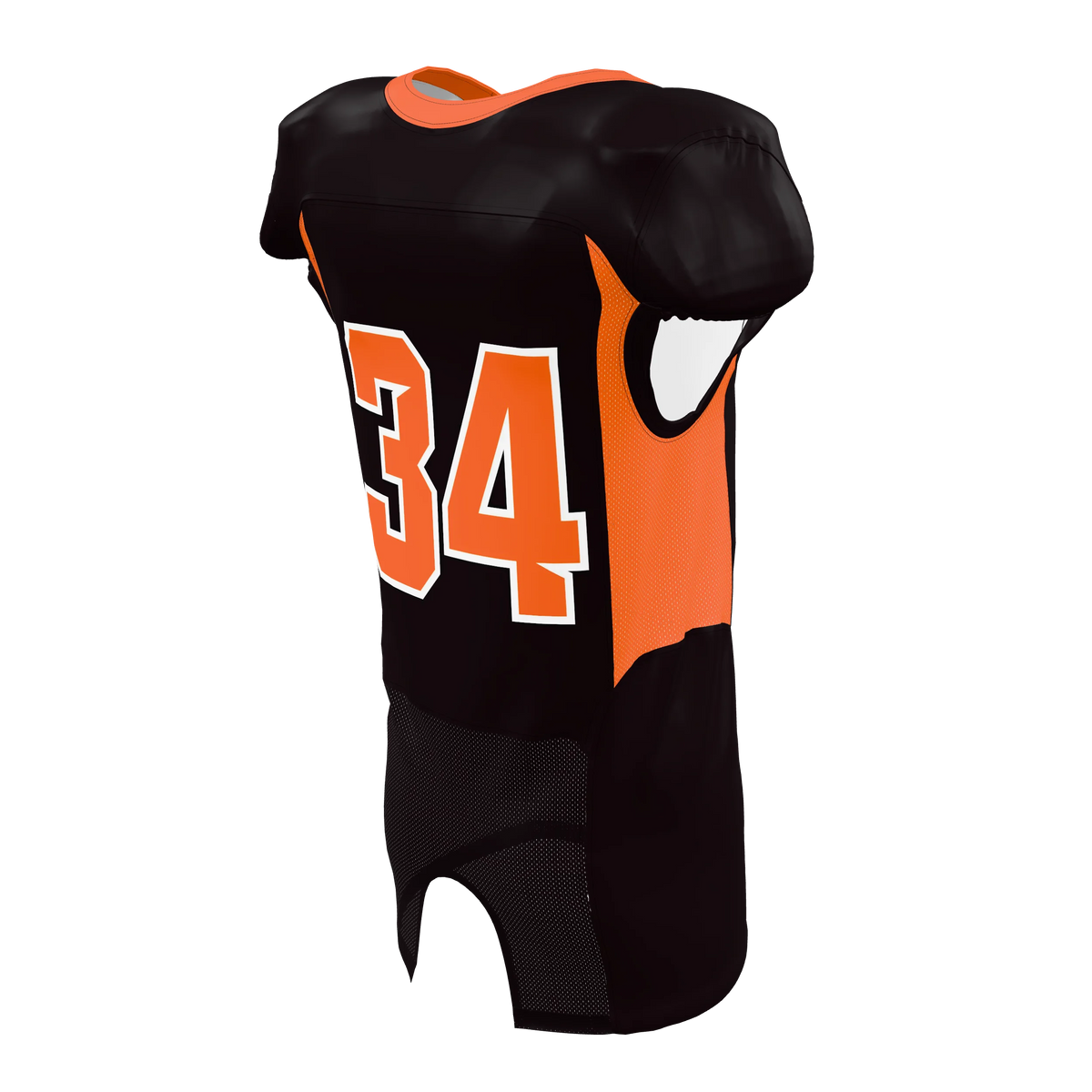 Custom Sublimated Men's & Youth Mesh-Insert Football Game Jersey — supplier view 6