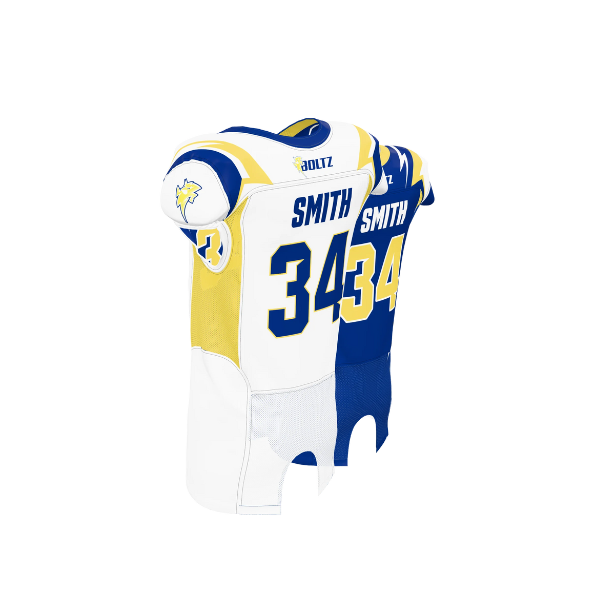 Custom Sublimated Men's & Youth Reversible Mesh-Insert Football Game Jersey — supplier view 5