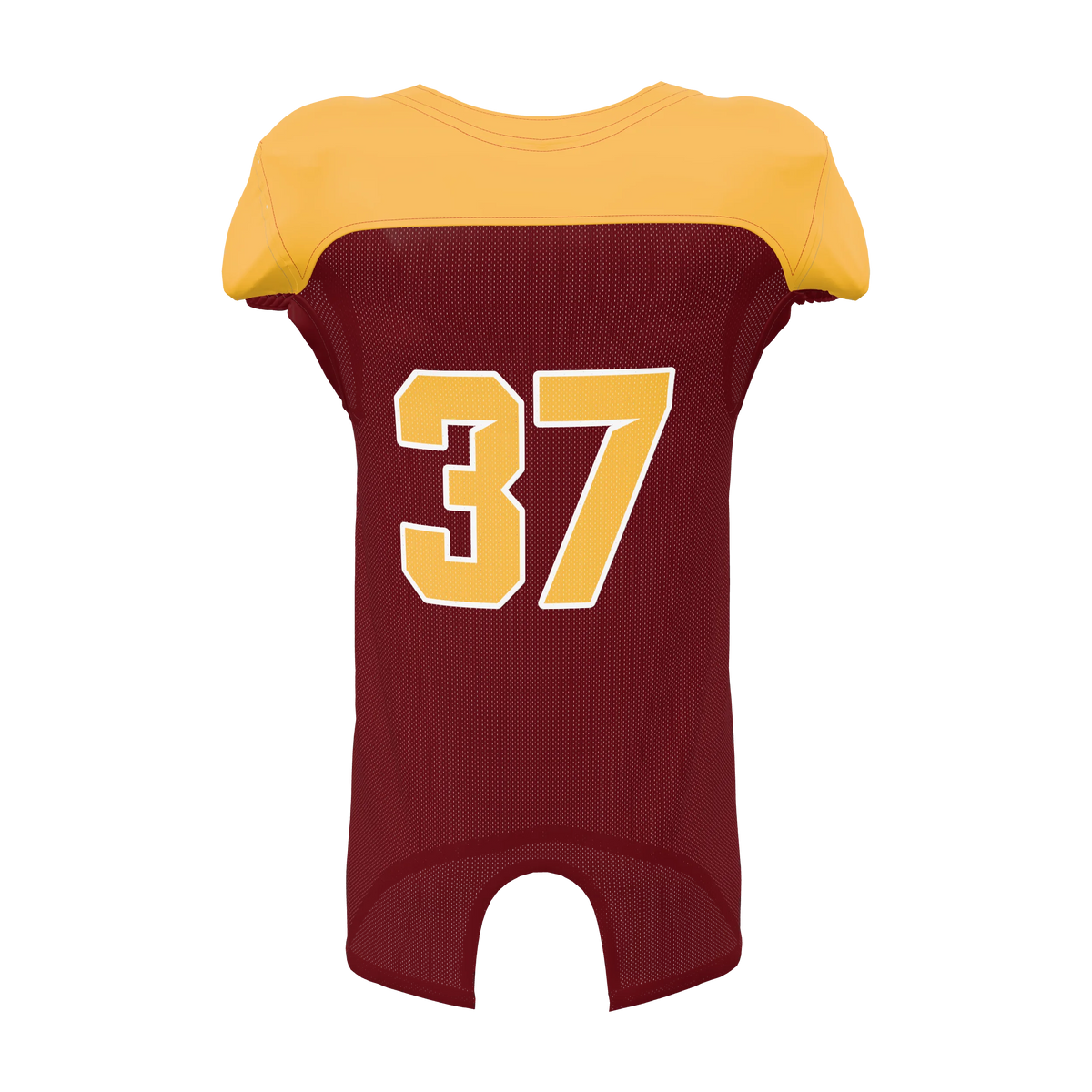 Custom Sublimated Men's & Youth Mesh Football Game Jersey — supplier view 4