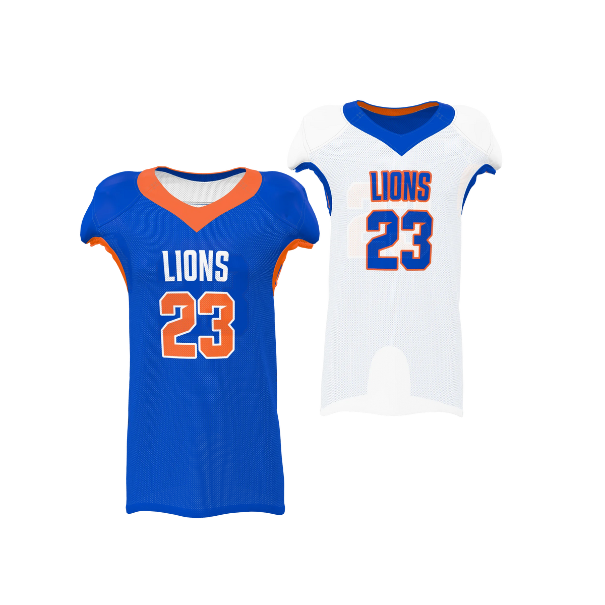 Custom Sublimated Men's & Youth Reversible Mesh Football Game Jersey — supplier view 1