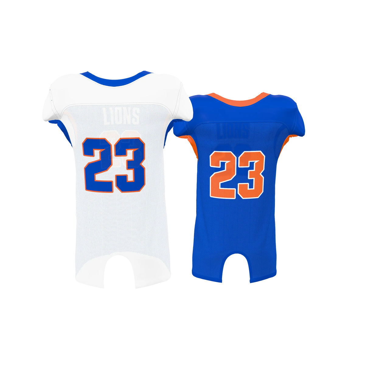 Custom Sublimated Men's & Youth Reversible Mesh Football Game Jersey — supplier view 4