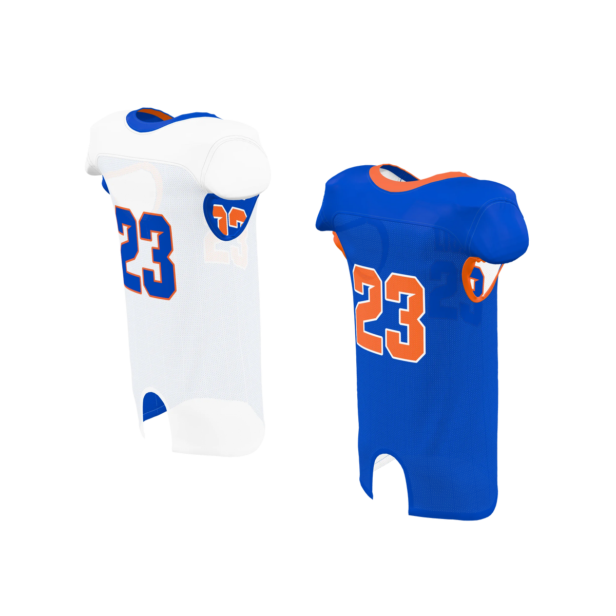 Custom Sublimated Men's & Youth Reversible Mesh Football Game Jersey — supplier view 6