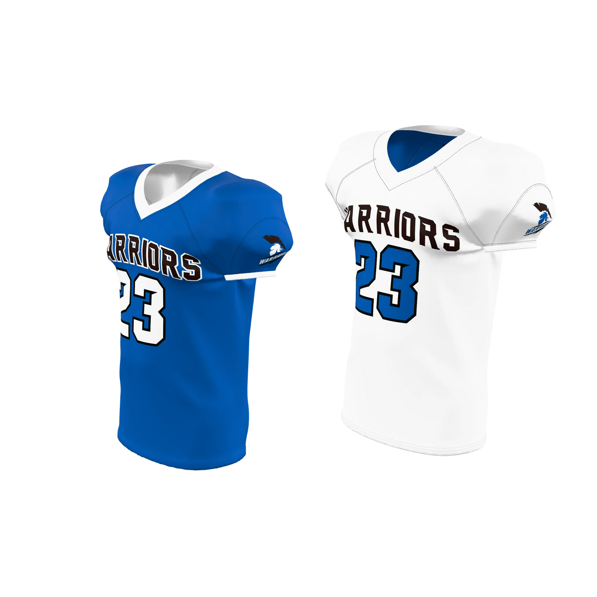 Custom Sublimated Men's & Youth Reversible V-Neck Football Jersey — supplier view 2