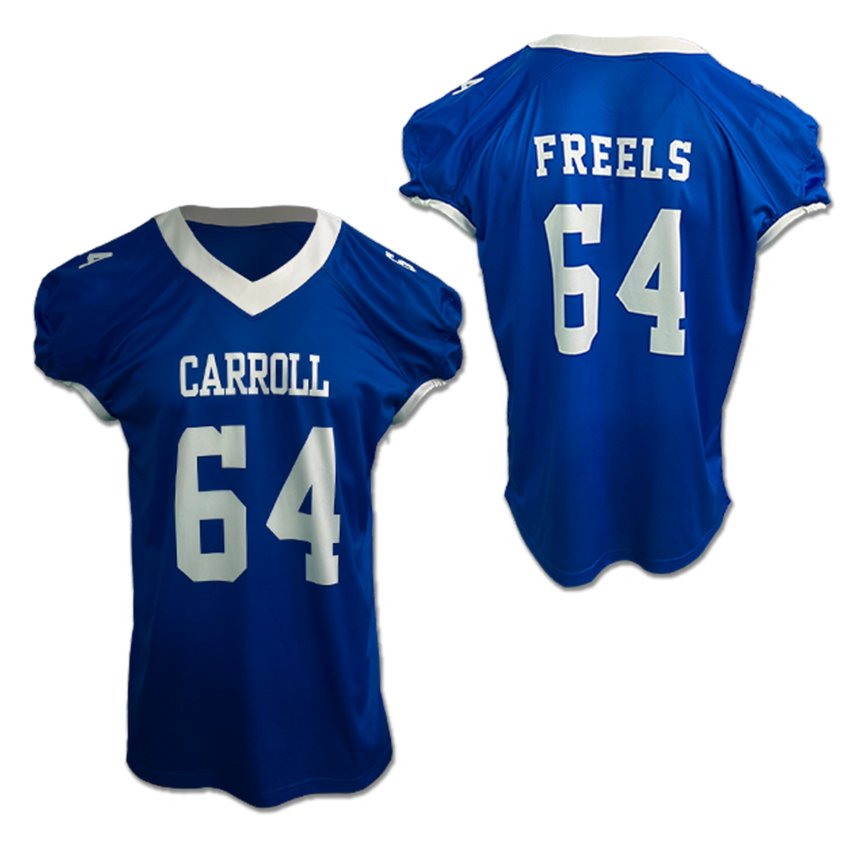 Custom Sublimated Men's & Youth V-Neck Football Jersey — supplier alternate design