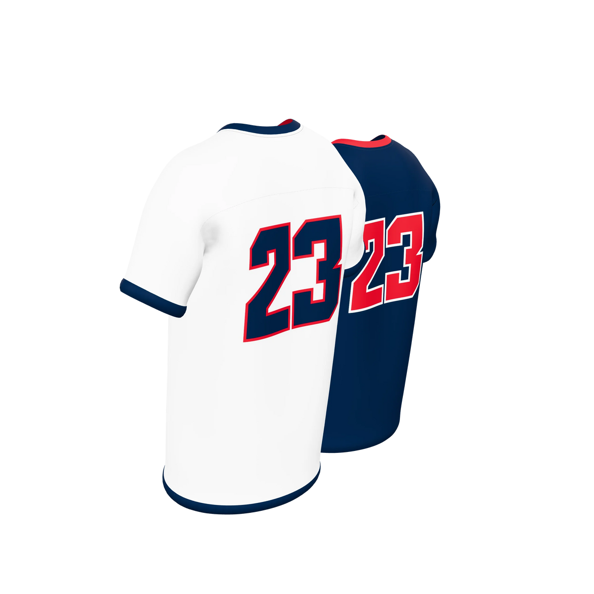 Custom Sublimated Men's & Youth Single-Ply Reversible Football Fan Jersey — supplier view 5