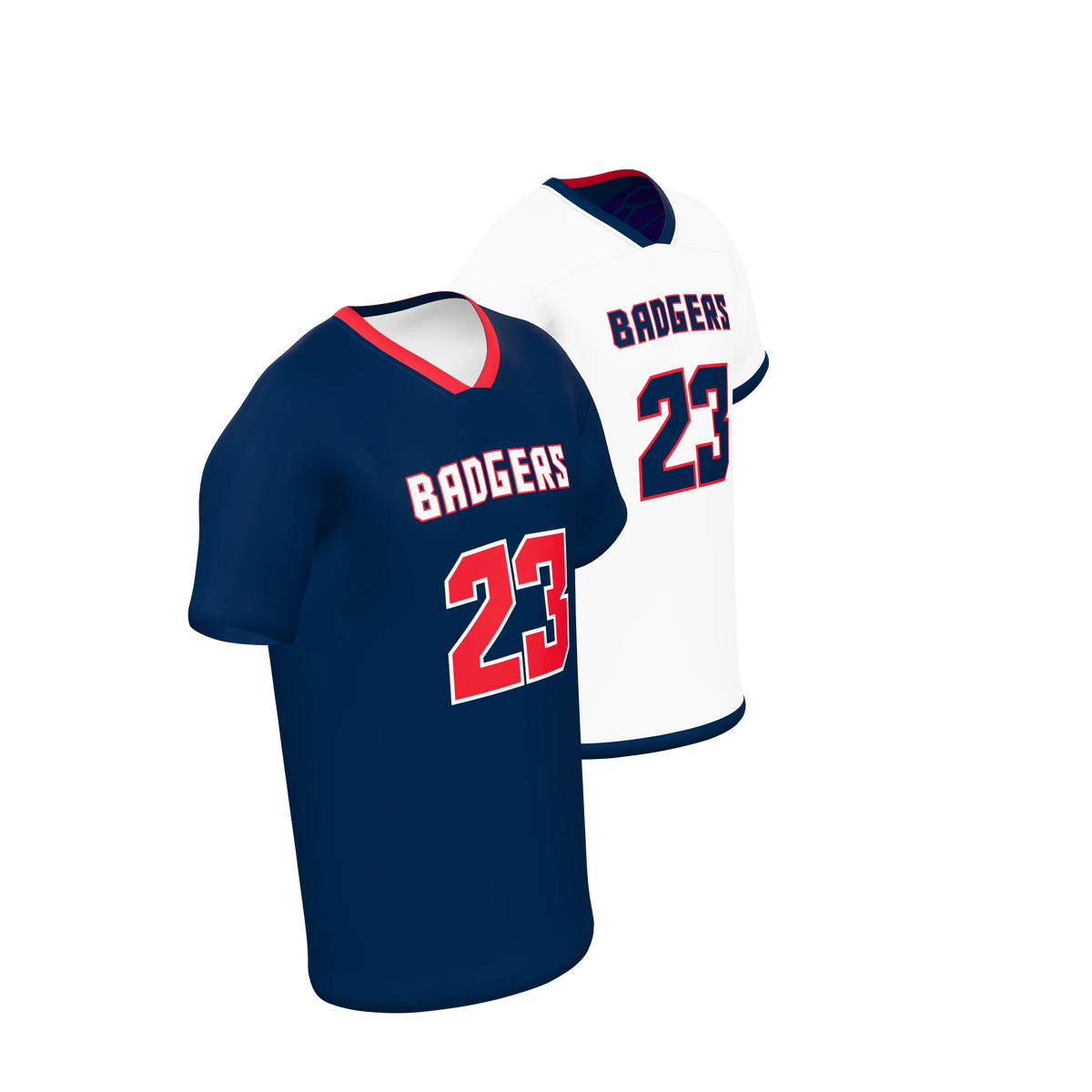 Custom Sublimated Men's & Youth Single-Ply Reversible Football Fan Jersey — supplier view 8