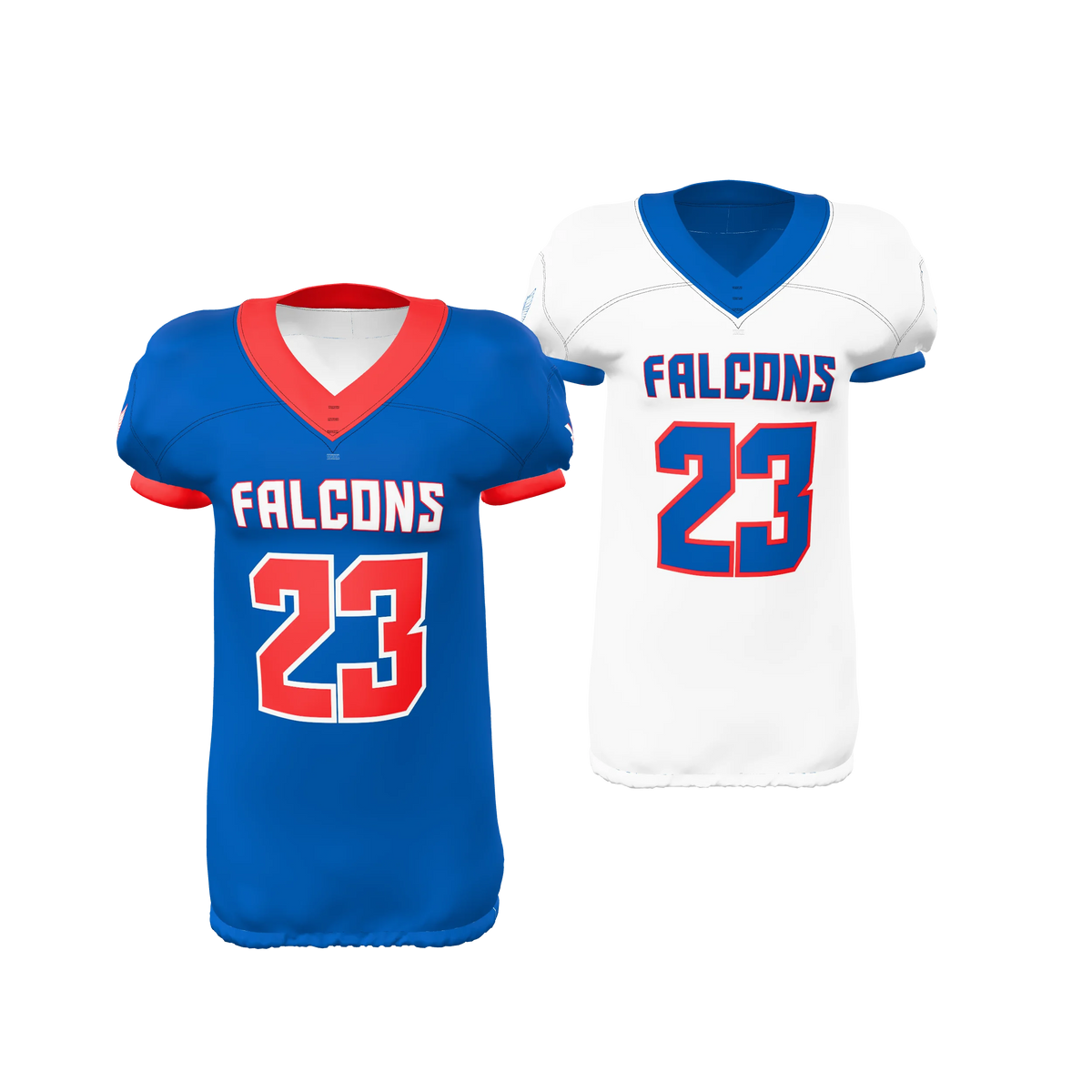 Custom Sublimated Men's & Youth Reversible Elastic-Bottom Football Game Jersey — supplier view 1