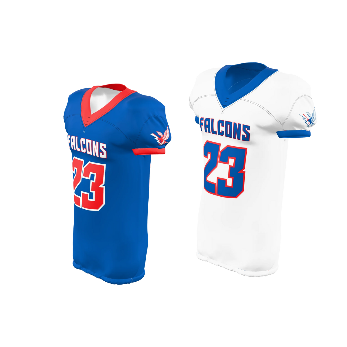 Custom Sublimated Men's & Youth Reversible Elastic-Bottom Football Game Jersey — supplier view 2