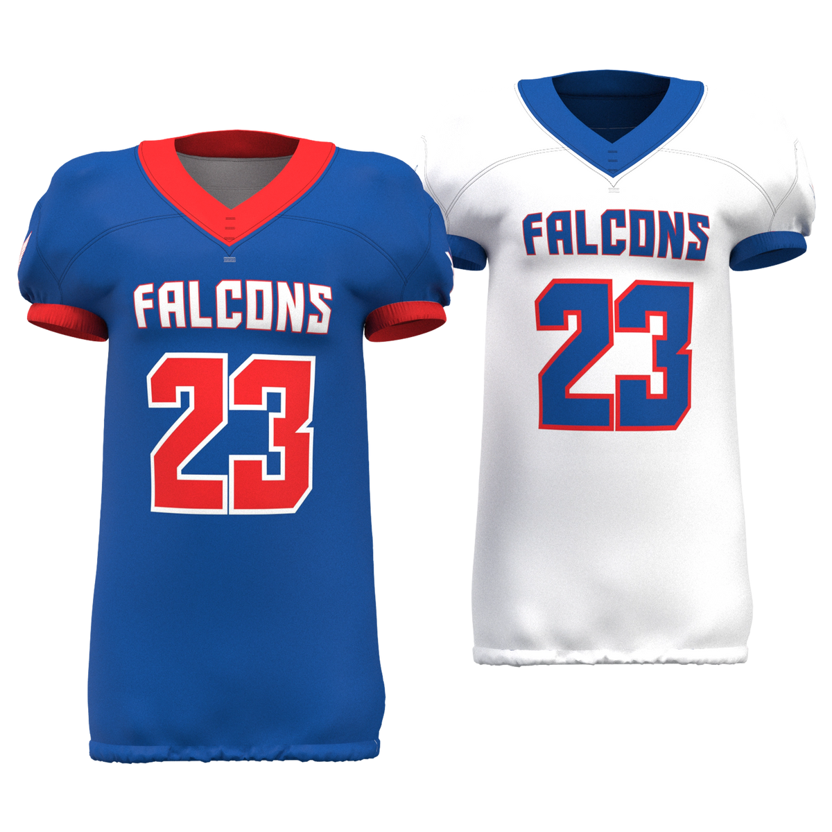 Custom Sublimated Men's & Youth Reversible Elastic-Bottom Football Game Jersey — supplier view 6