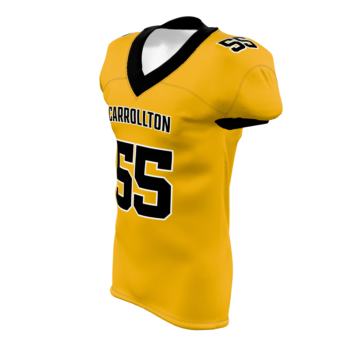 Custom Sublimated Men's & Youth Straight-Bottom Football Game Jersey — supplier view 2