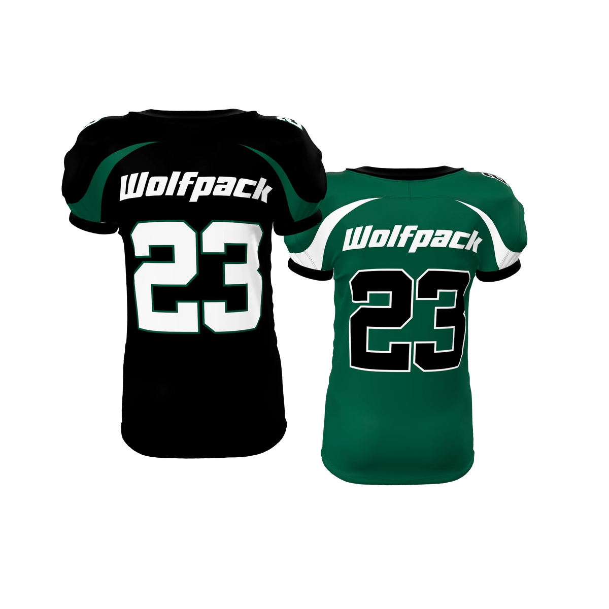 Custom Sublimated Men's & Youth Reversible Straight-Bottom Football Game Jersey — supplier view 4