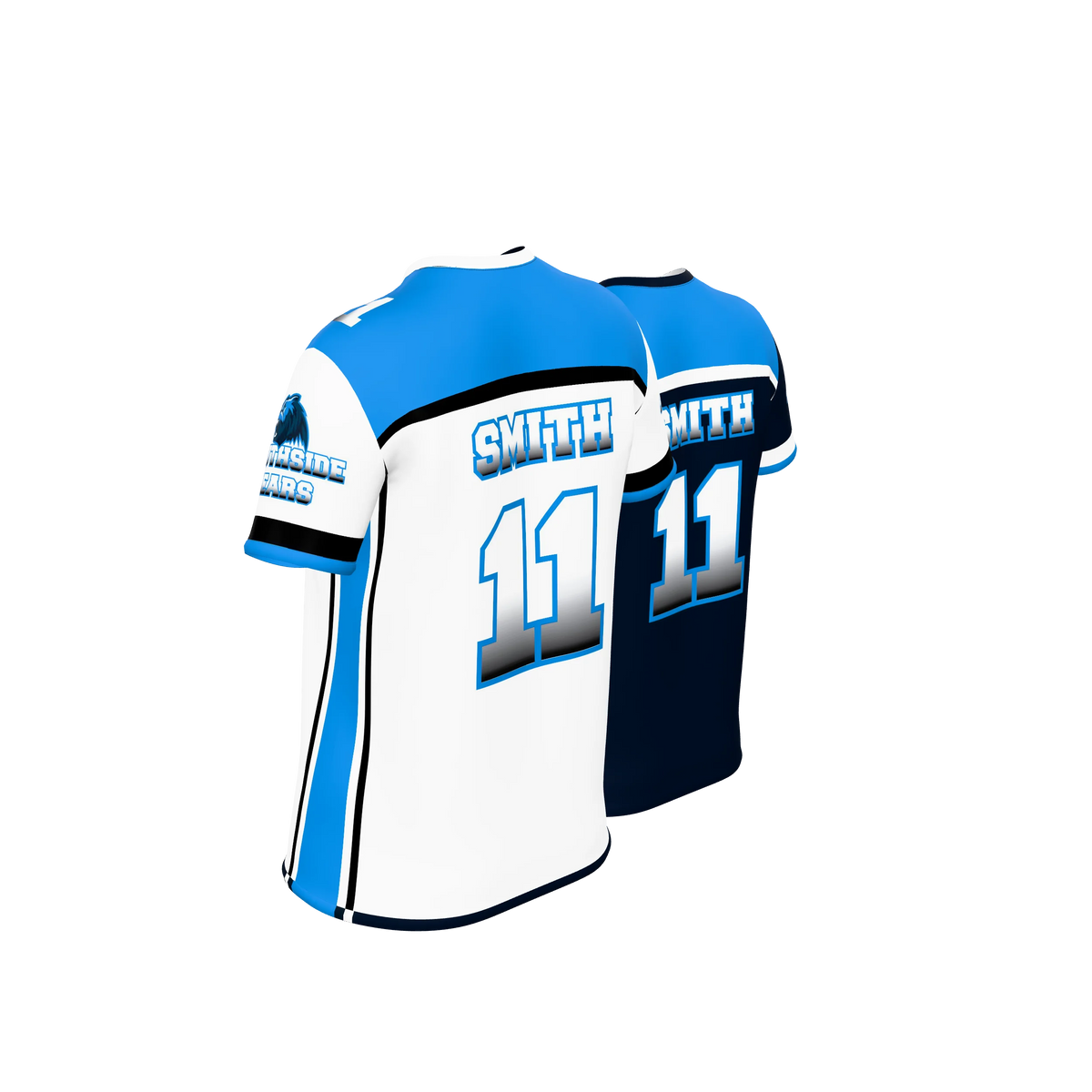 Custom Sublimated Women's & Girls' Single-Ply Reversible Football Fan Jersey — supplier view 5