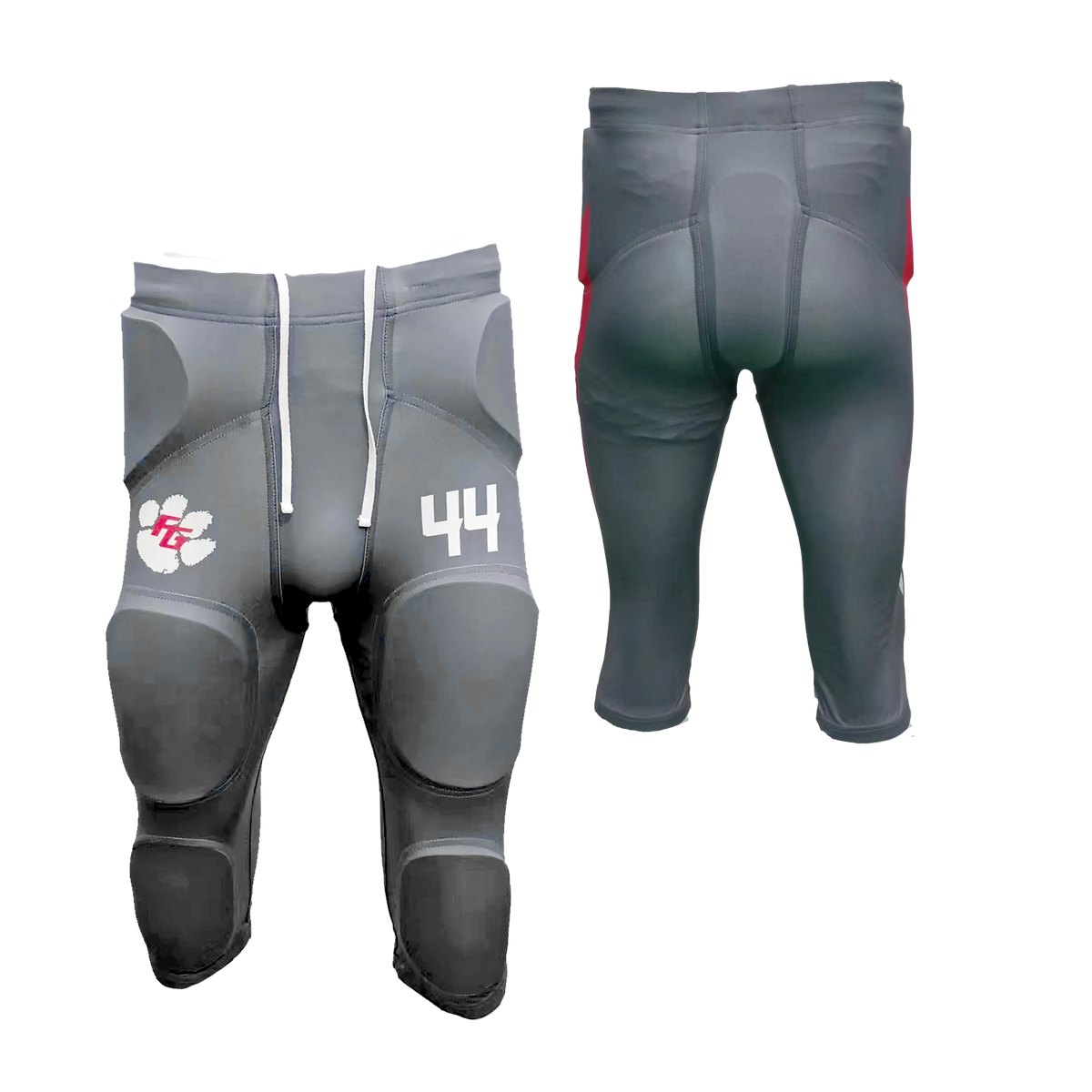 Custom Sublimated Men's & Youth Integrated Football Pants — supplier alternate design
