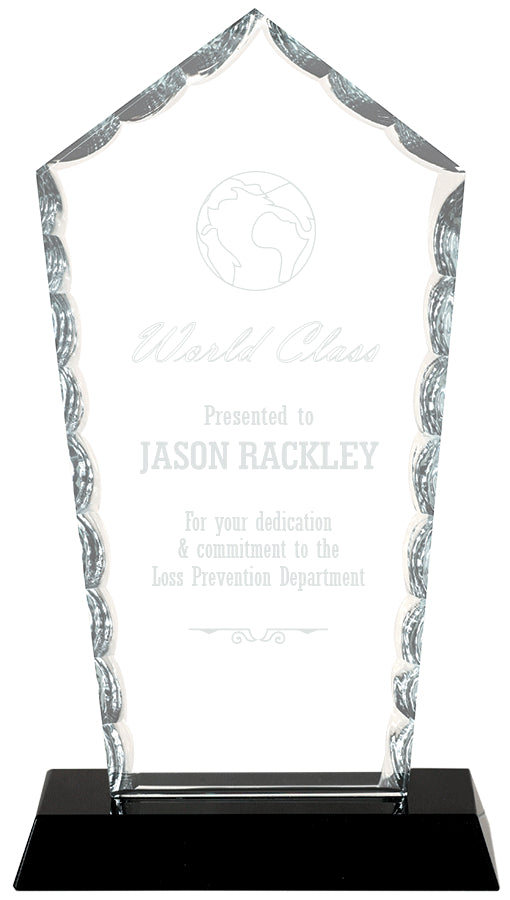 Diamond Facet Glass Award