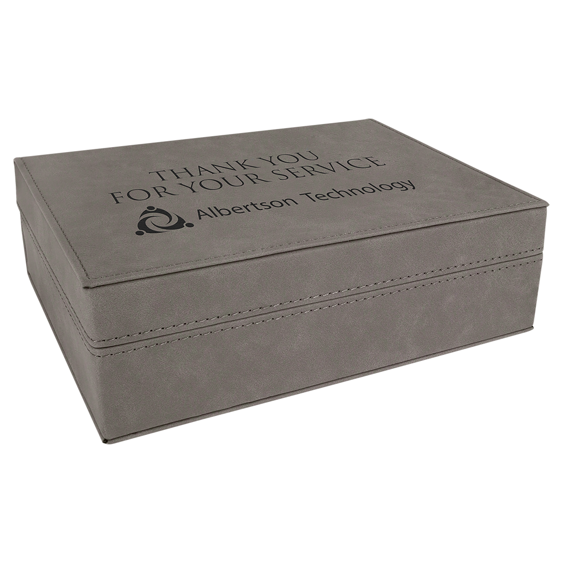 Personalized Leatherette Hinged Gift Box