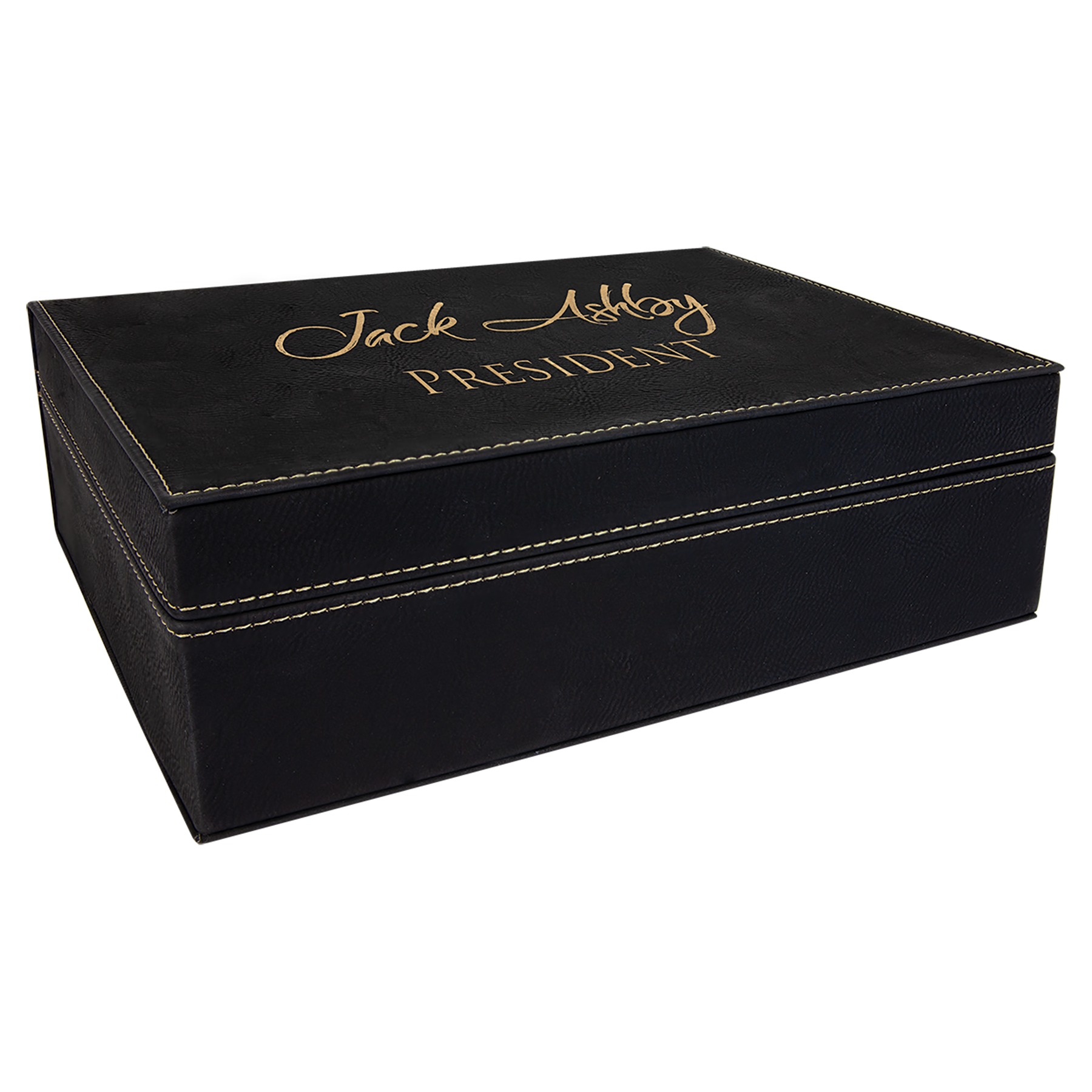 Personalized Leatherette Hinged Gift Box