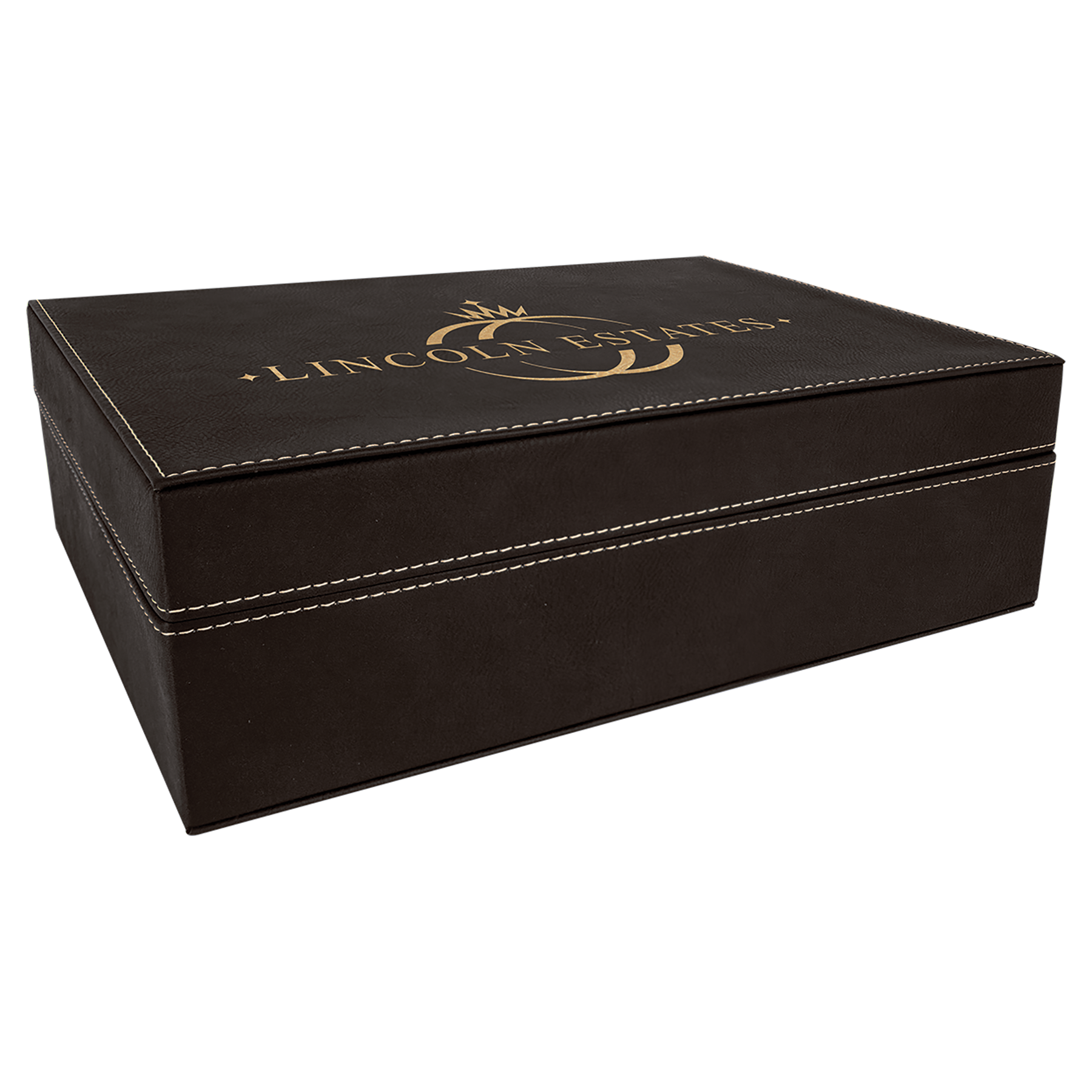 Personalized Leatherette Hinged Gift Box