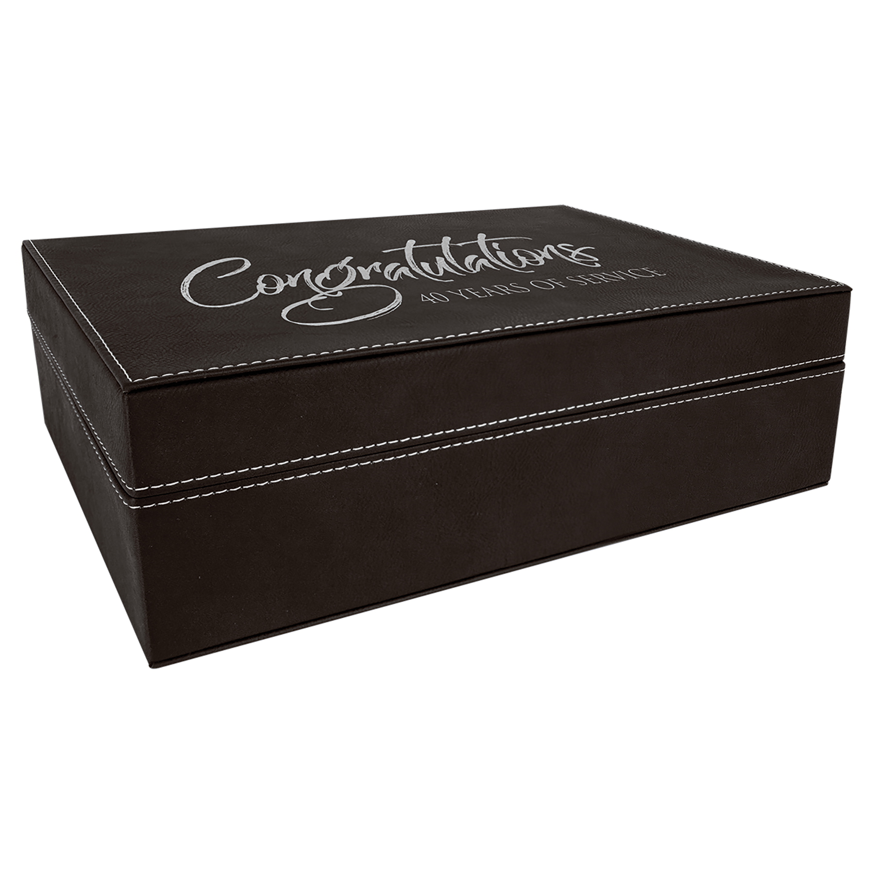 Personalized Leatherette Hinged Gift Box