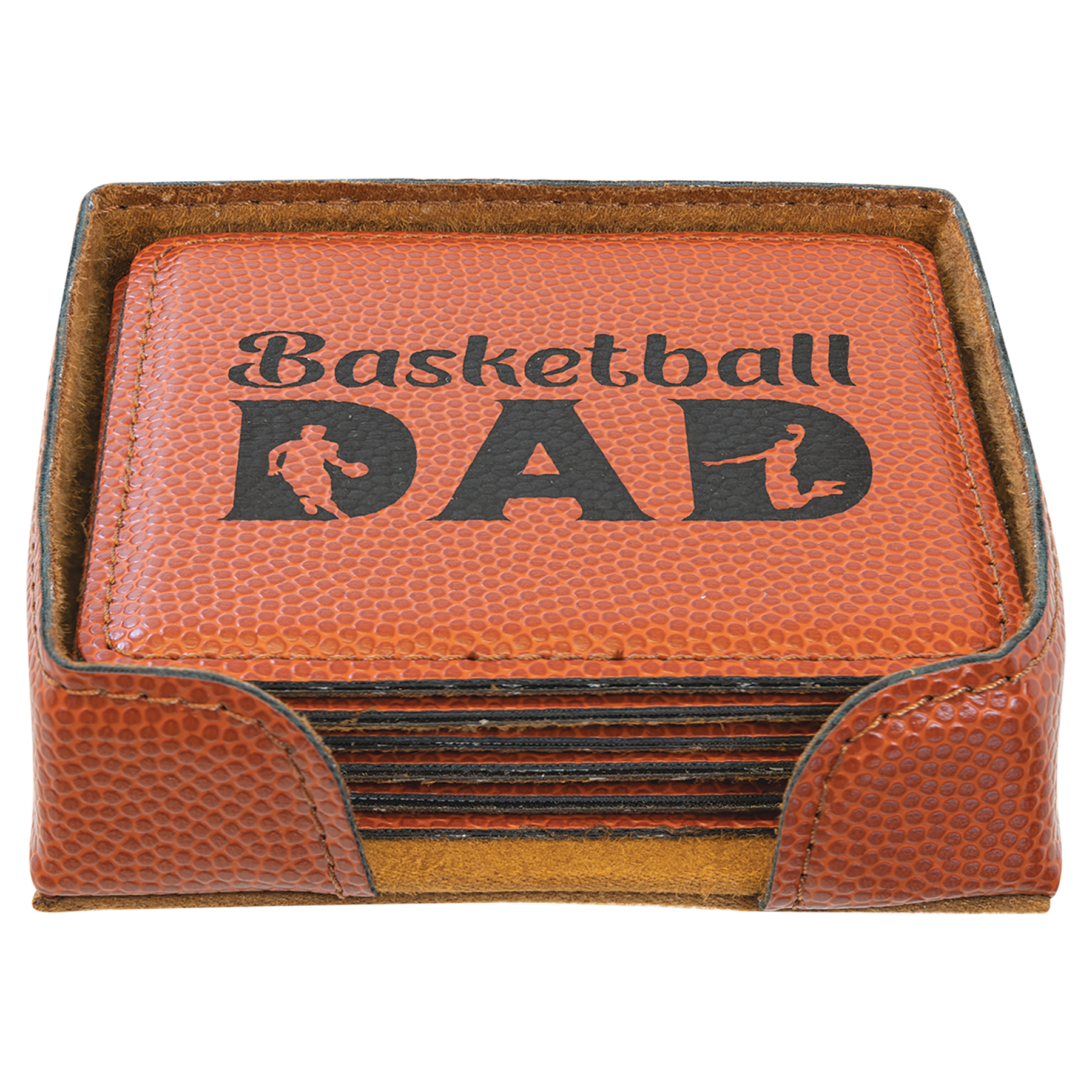 Leatherette Coaster Set