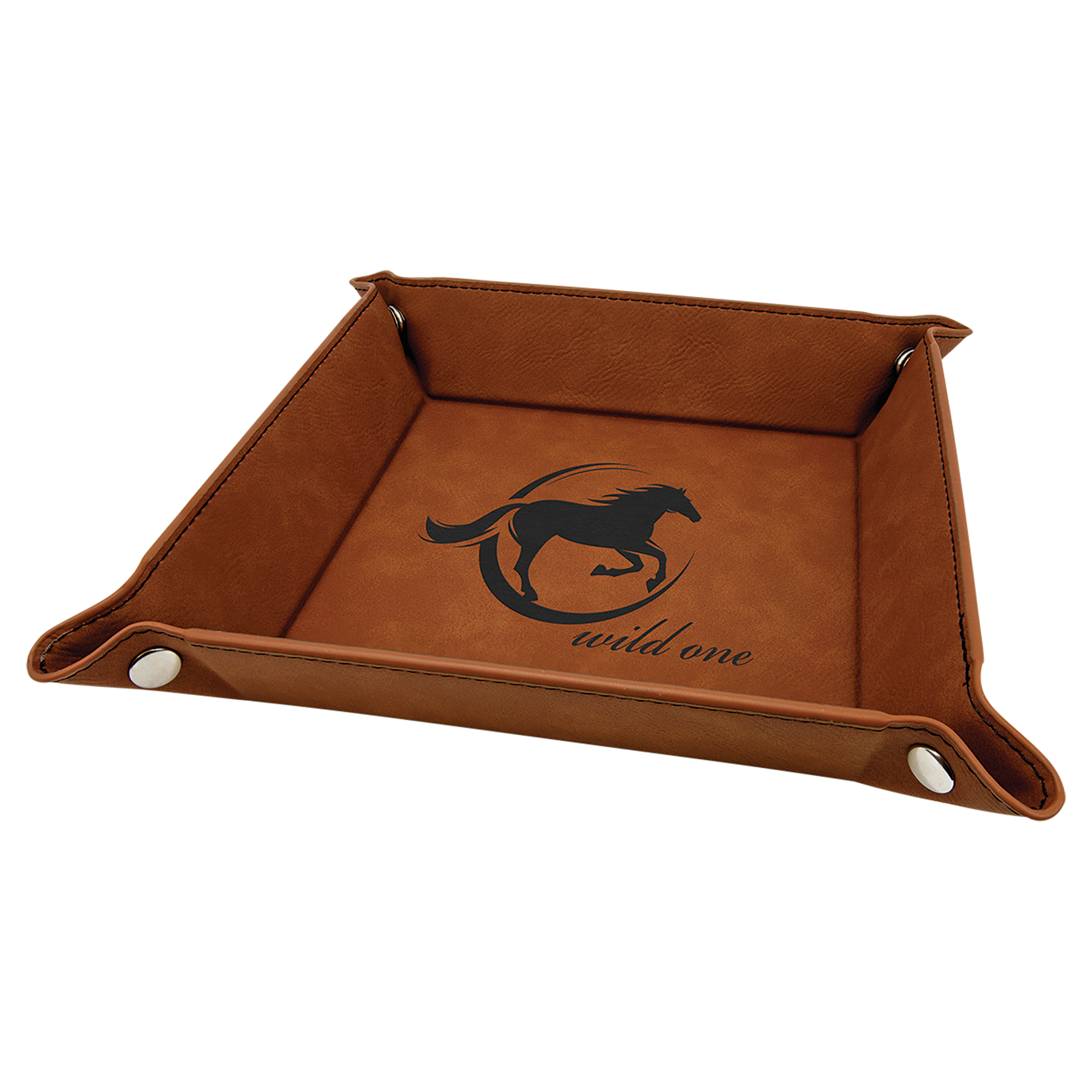 Leatherette Folding Trays